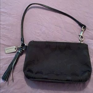 Coach Black Wristlet